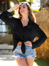 Pocketed Dropped Shoulder Cover Up - Be Juliet