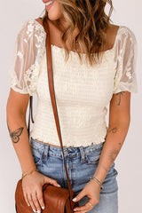 Amélie Lace Patchwork Blouse