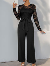 Steffi Lace Long Sleeve Jumpsuit - Be Juliet