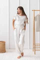 Juliette Linen Pajama Set