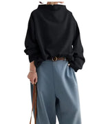 Nara High-Neck Black Blouse - Be Juliet