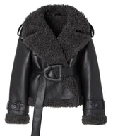Vintage Sheepskin Leather Coat - Be Juliet