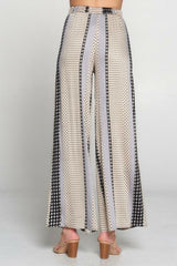 High Waist Palazzo Pants With Elastic Waist - Be Juliet