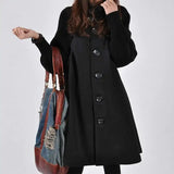 Relaxed Wool Cape Coat - Be Juliet