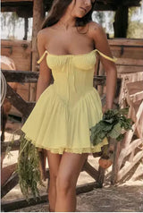 Giyu Floral Backless Mini Dress - Be Juliet