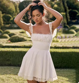 Giyu Floral Backless Mini Dress - Be Juliet