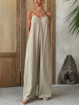 Sleeveless Wide Leg Jumpsuit - Be Juliet
