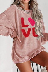 Valentine’s Day LOVE Round Neck Long Sleeve Sweatshirt - Be Juliet