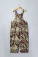 Nadia Camo Leopard Denim Overall - Be Juliet