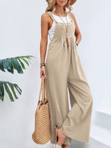 Full Size Square Neck Wide Strap Overalls - Be Juliet