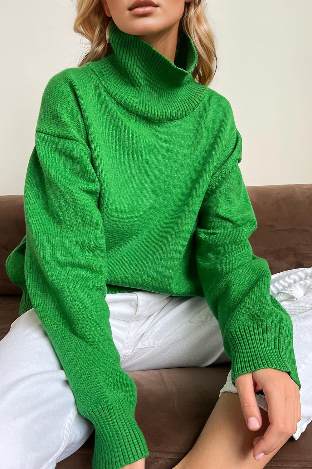 Basic Bae Turtleneck Long Sleeve Sweater - Be Juliet