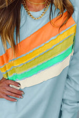 Bella Contrast Long Sleeve Sweatshirt - Be Juliet