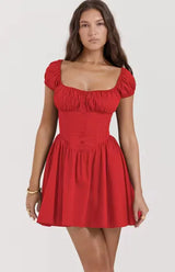 Giyu Floral Backless Mini Dress - Be Juliet