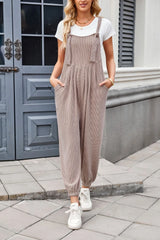 Lovelet Knotted Strap Overalls with Pockets - Be Juliet