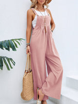 Full Size Square Neck Wide Strap Overalls - Be Juliet