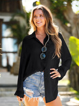 Pocketed Dropped Shoulder Cover Up - Be Juliet
