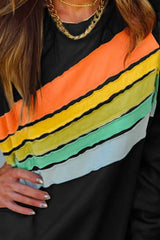 Bella Contrast Long Sleeve Sweatshirt - Be Juliet