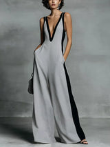 Céline Contrast Trim Jumpsuit - Be Juliet