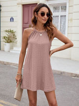 Florira Eyelet Sleeveless Mini Dress - Be Juliet