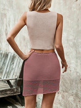 Samantha Sleeveless Top and Drawstring Skirt Set - Be Juliet