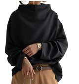 Nara High-Neck Black Blouse - Be Juliet