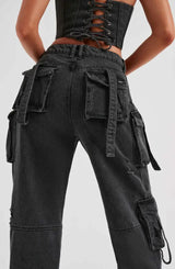 Cargo Denim Jeans - Be Juliet