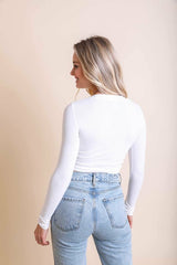 Long Sleeve Fitted Crop Top - Be Juliet