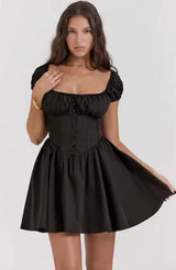 Giyu Floral Backless Mini Dress - Be Juliet