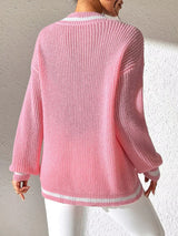 V-Neck Knitted Sweater - Be Juliet