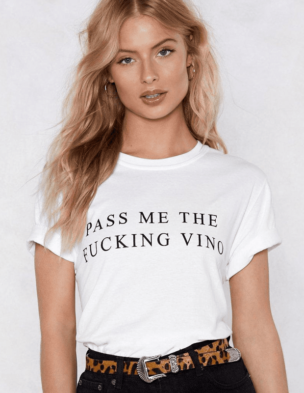 Pass Me The Fucking Wine Women's T-Shirt