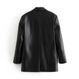 Farah Faux Leather Blazer - Be Juliet