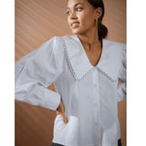 Amory White Poplin Shirt - Be Juliet