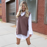Charlie Oversized Sweater Vest - Be Juliet
