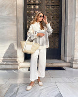 Striped Knitted Sweater - Be Juliet