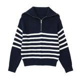 Striped Knitted Sweater - Be Juliet
