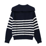 Striped Knitted Sweater - Be Juliet