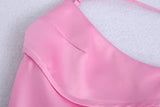 Pink Me Satin Dress - Be Juliet