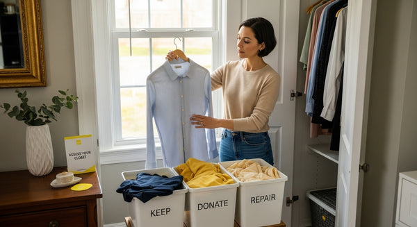 closet organization how-to