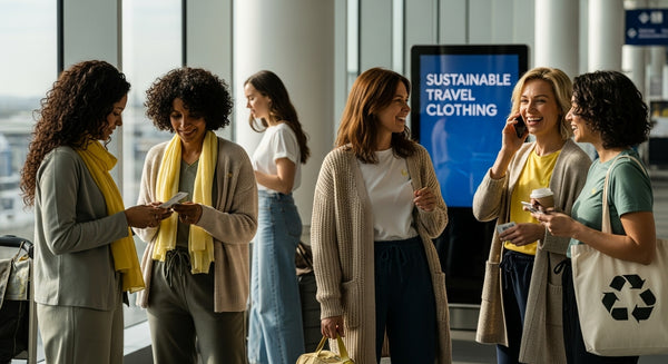 sustainable travel clothing airport