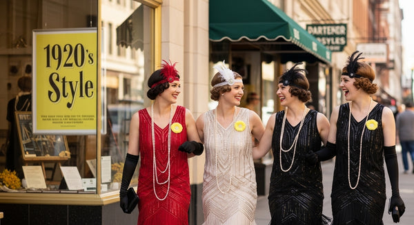 1920s flapper women street