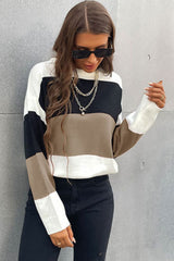 Perfee Color Block Sweater