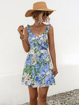 Ruffled Surplice Mini Dress - Be Juliet