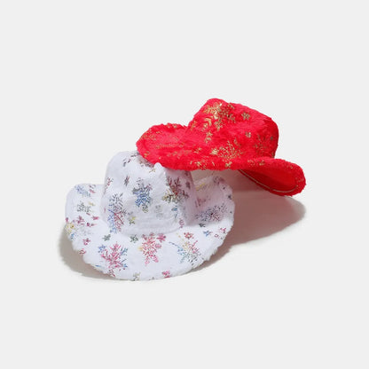 Fuzzy Snowflakes Winter Hat - Be Juliet