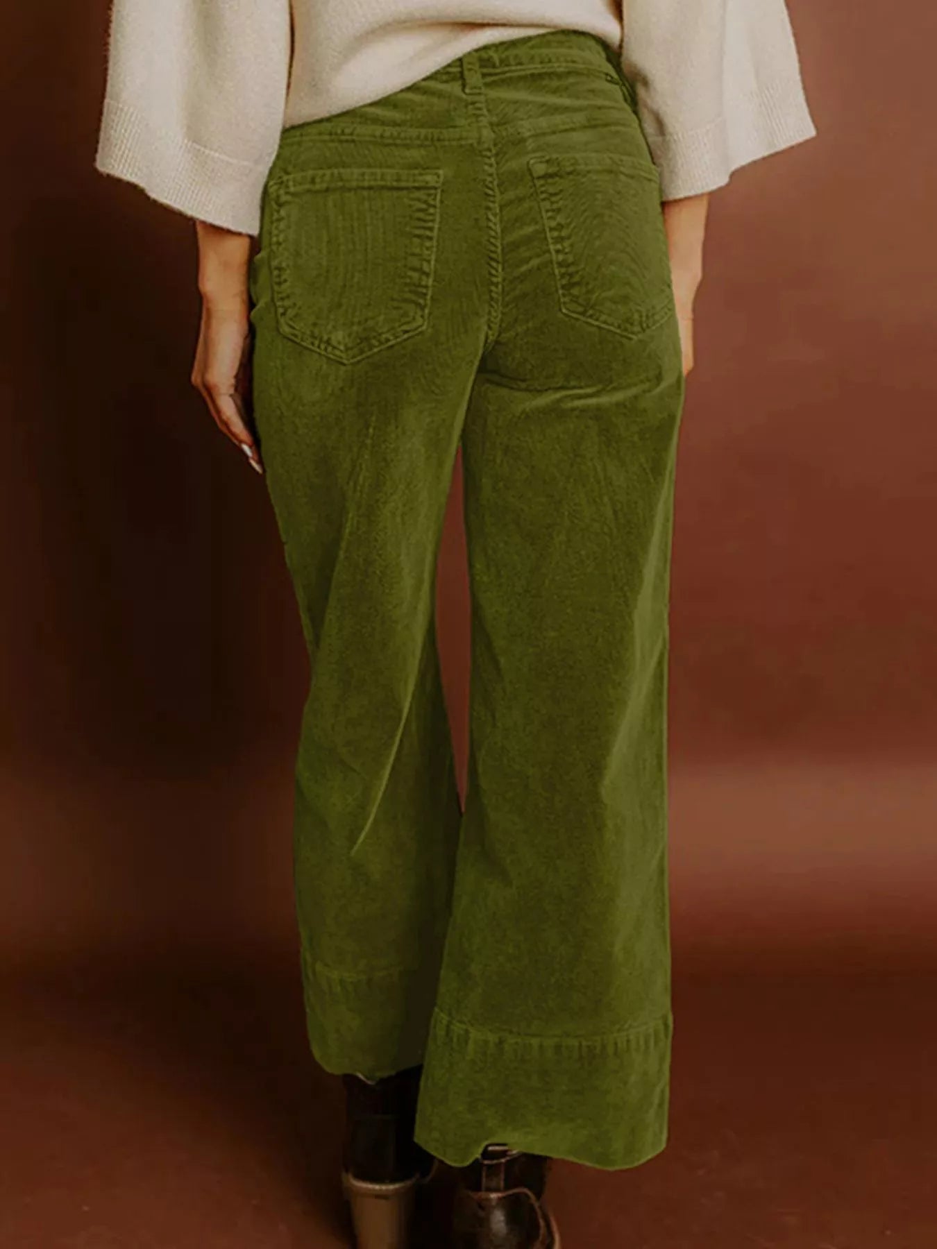 Céline Corduroy High-Waist Wide Leg Pants - Be Juliet