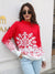 Snowflake Pattern Mock Neck Sweater - Be Juliet