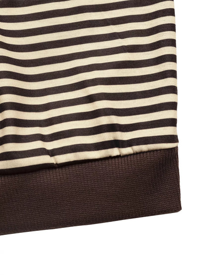 Striped Single Shoulder T-Shirt - Be Juliet