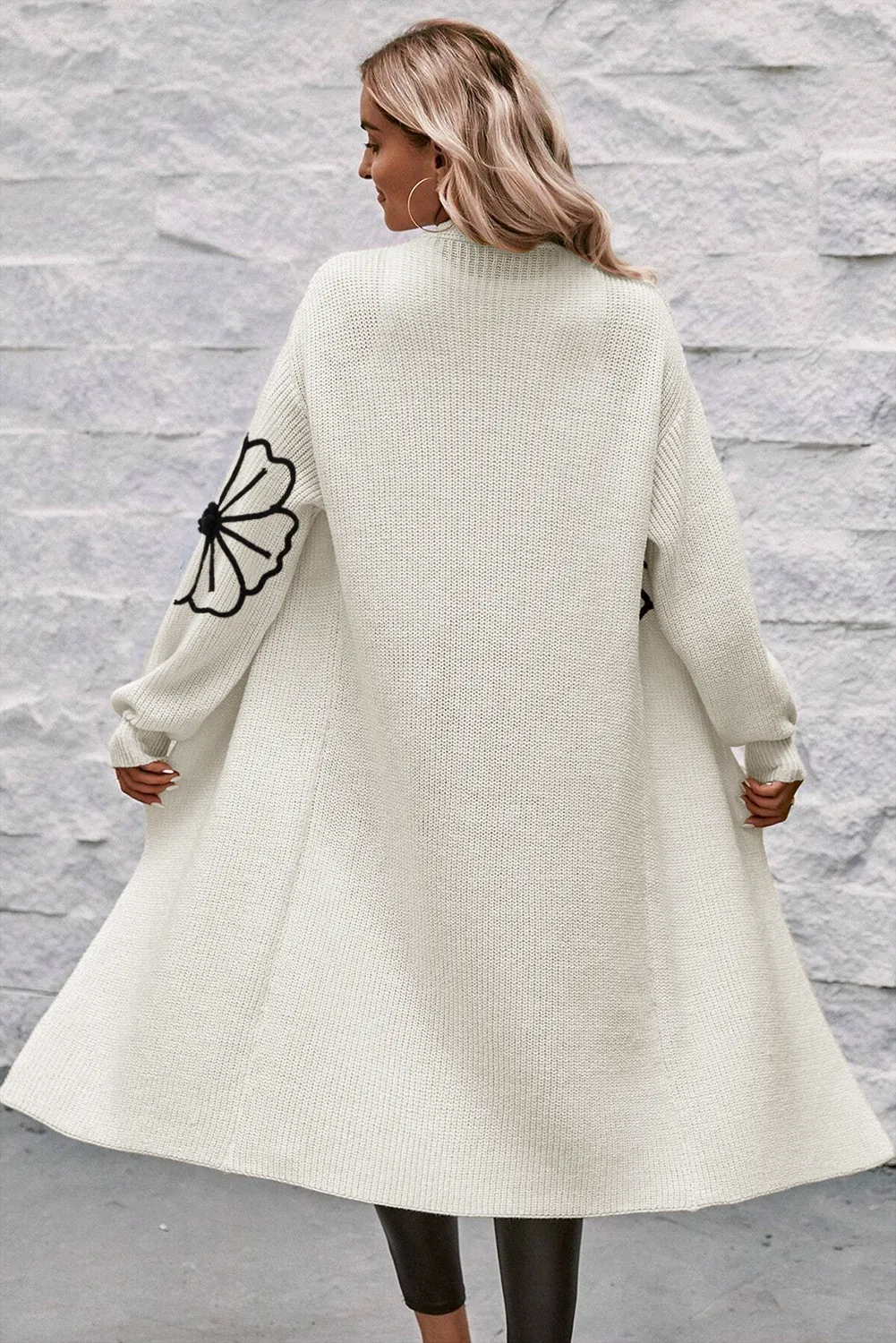 Flower Long Sleeve Cardigan - Be Juliet