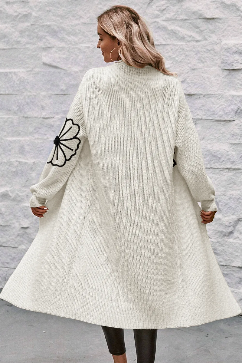 Flower Long Sleeve Cardigan