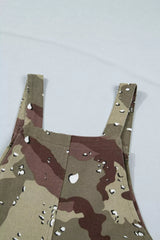 Nadia Camo Leopard Denim Overall - Be Juliet