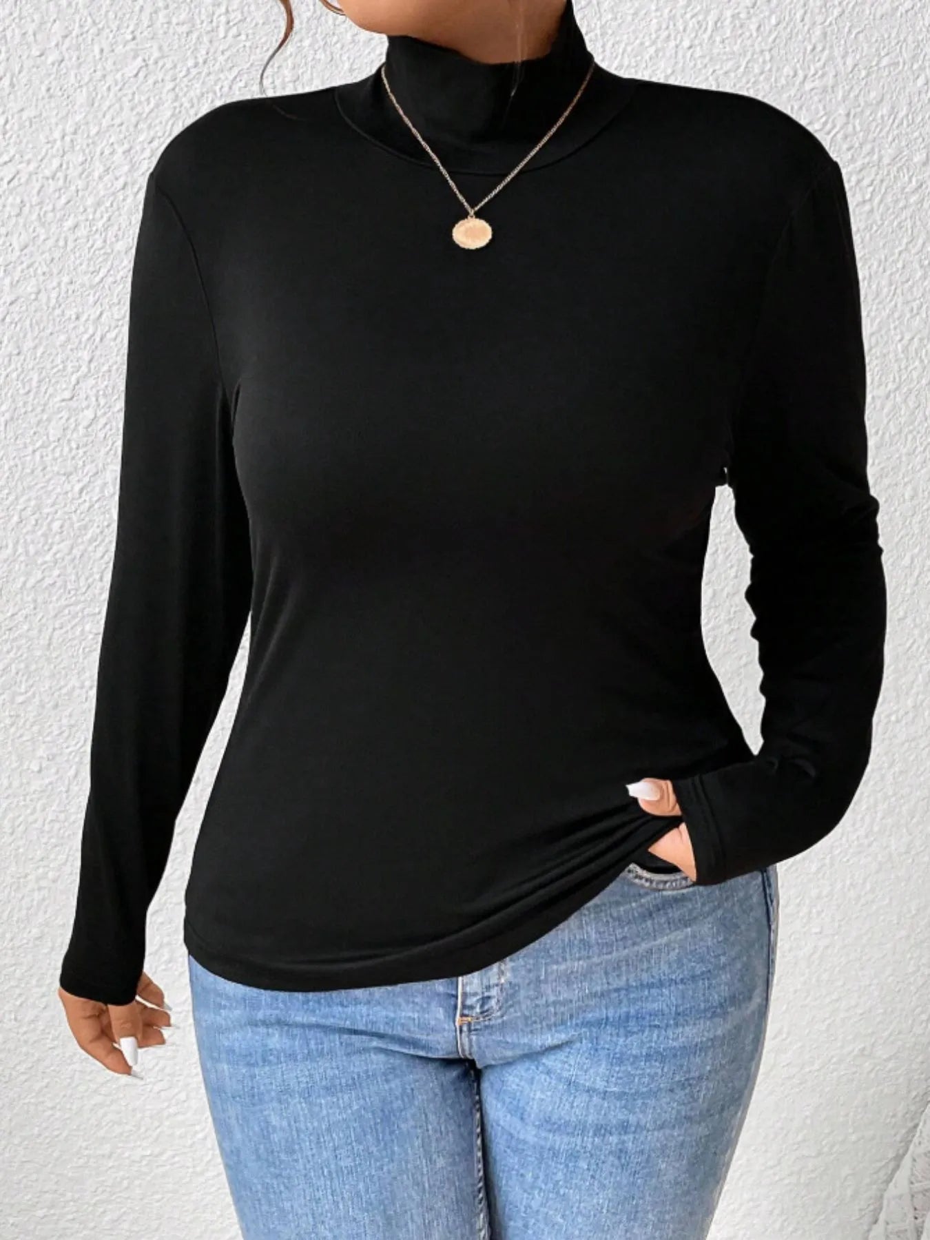 Essential Fitted Turtleneck – Plus Size - Be Juliet